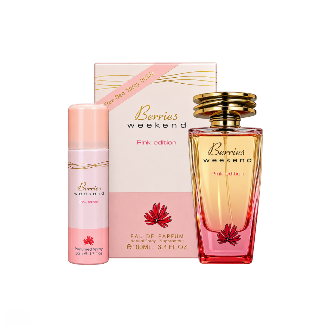 Berries weekend pink Edition fragrance world | eau de parfum 100ml